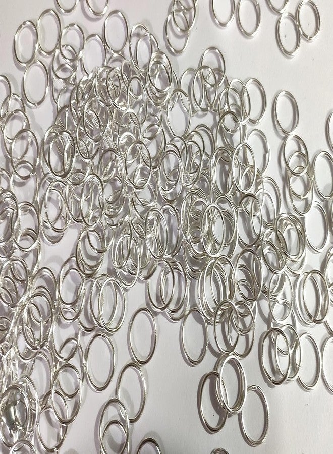 Evaluemart Metal Silver Jump Rings for Jewellery Making (Pack of 300 Pcs) (Silver, 12mm) - Image 3